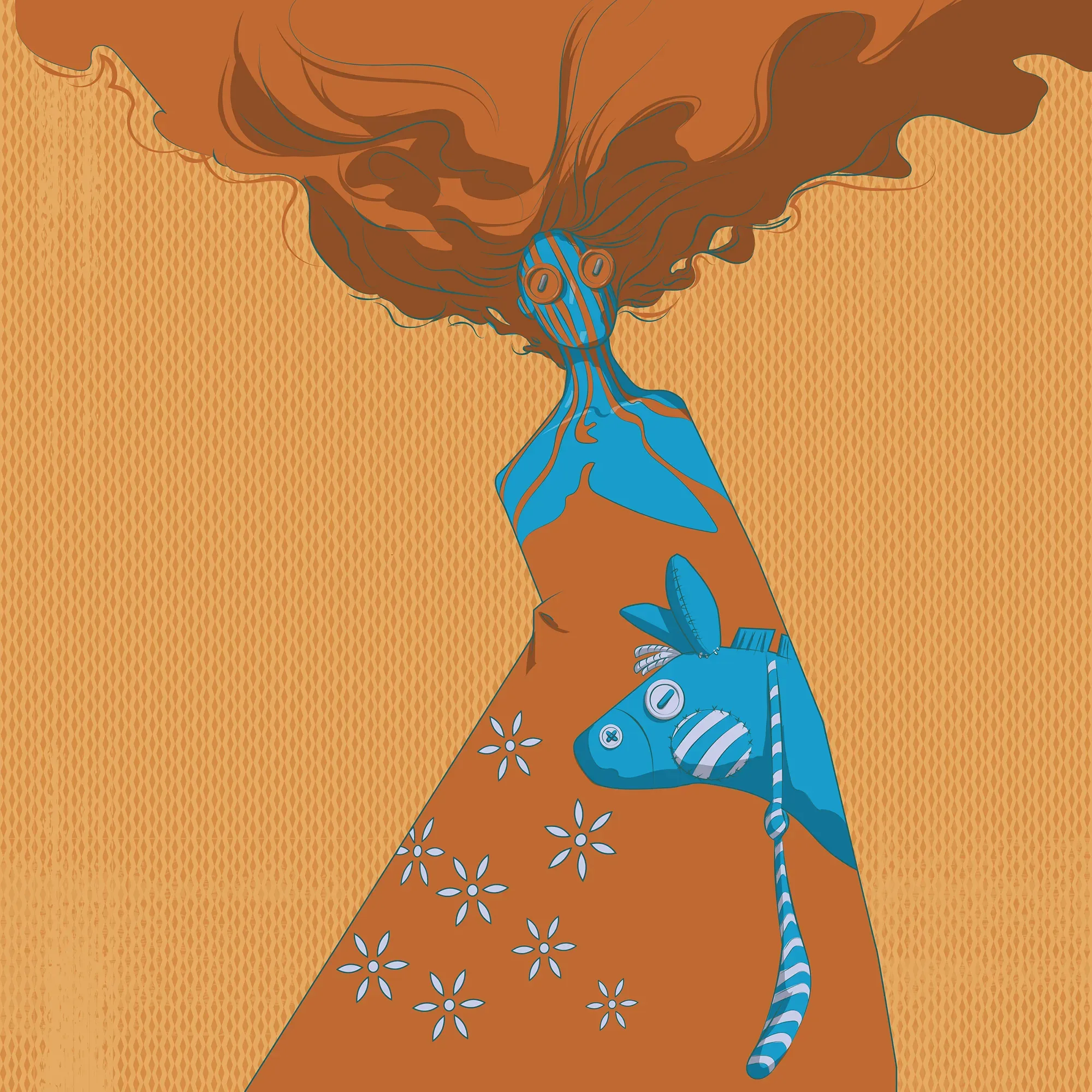 DonkeyDress Remix 01 by Michael Grills, Digital, 12 x 12 inches or 30cm x 30cm
