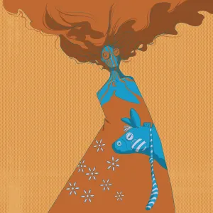 DonkeyDress Remix 01 remix by Michael Grills, Digital Print, 12x12 or 30cm x 30cm
