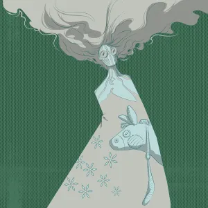 DonkeyDress Remix 03 remix by Michael Grills, Digital Print, 12x12 or 30cm x 30cm