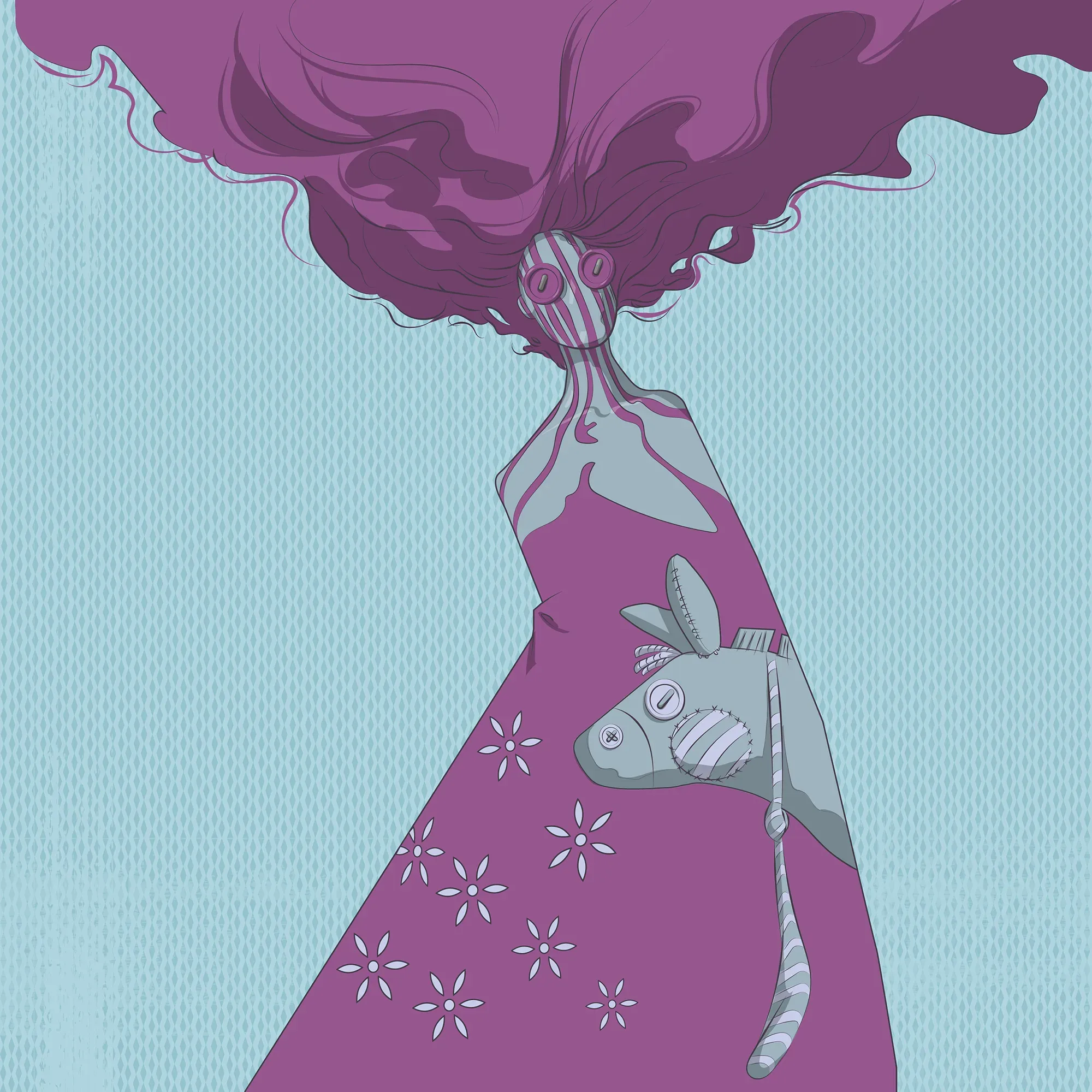 DonkeyDress Remix 04 by Michael Grills, Digital, 12 x 12 inches or 30cm x 30cm