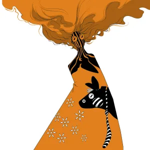 DonkeyDress Remix 05 remix by Michael Grills, Digital Print, 12x12 or 30cm x 30cm