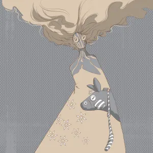 DonkeyDress Remix 06 remix by Michael Grills, Digital Print, 12x12 or 30cm x 30cm
