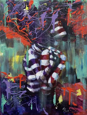 Embrace by Michael Grills, Acrylic on Canvas, 16 x 20 inches or 41cm x 51cm