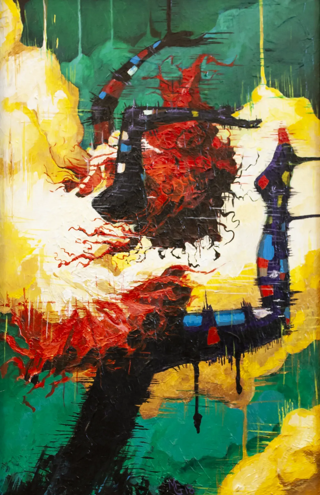 Free Rein and Noise by Michael Grills, Acrylic on Canvas, 12 x 18 inches or 30cm x 46cm