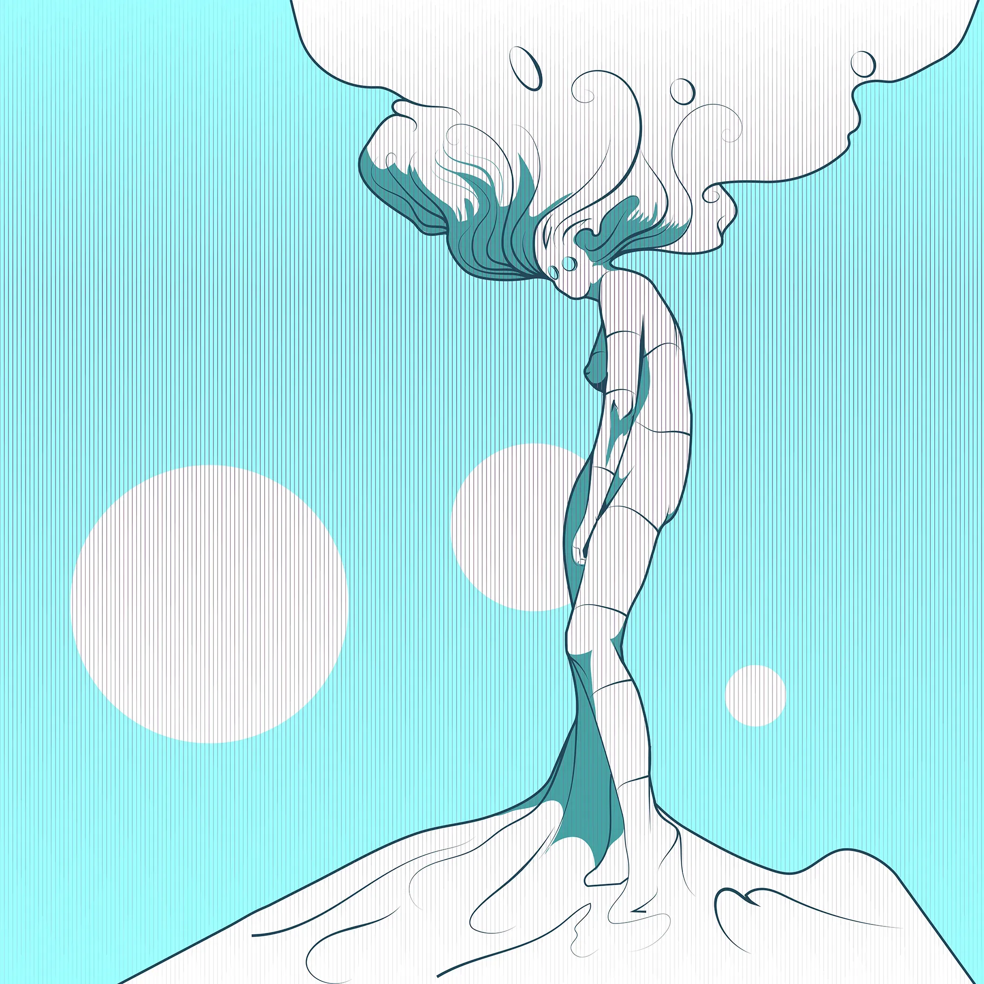 Goddess Remix 04 by Michael Grills, Digital, 12 x 12 inches or 30cm x 30cm