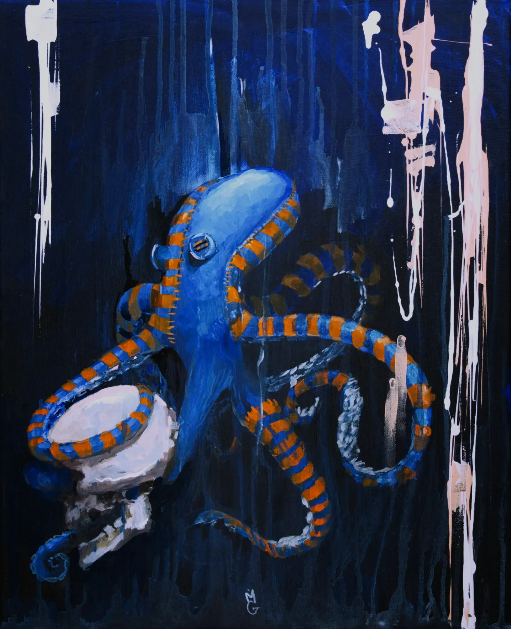 Headmaster by Michael Grills, Acrylic On Canvas, 16 x 20 inches or 41cm x 51cm
