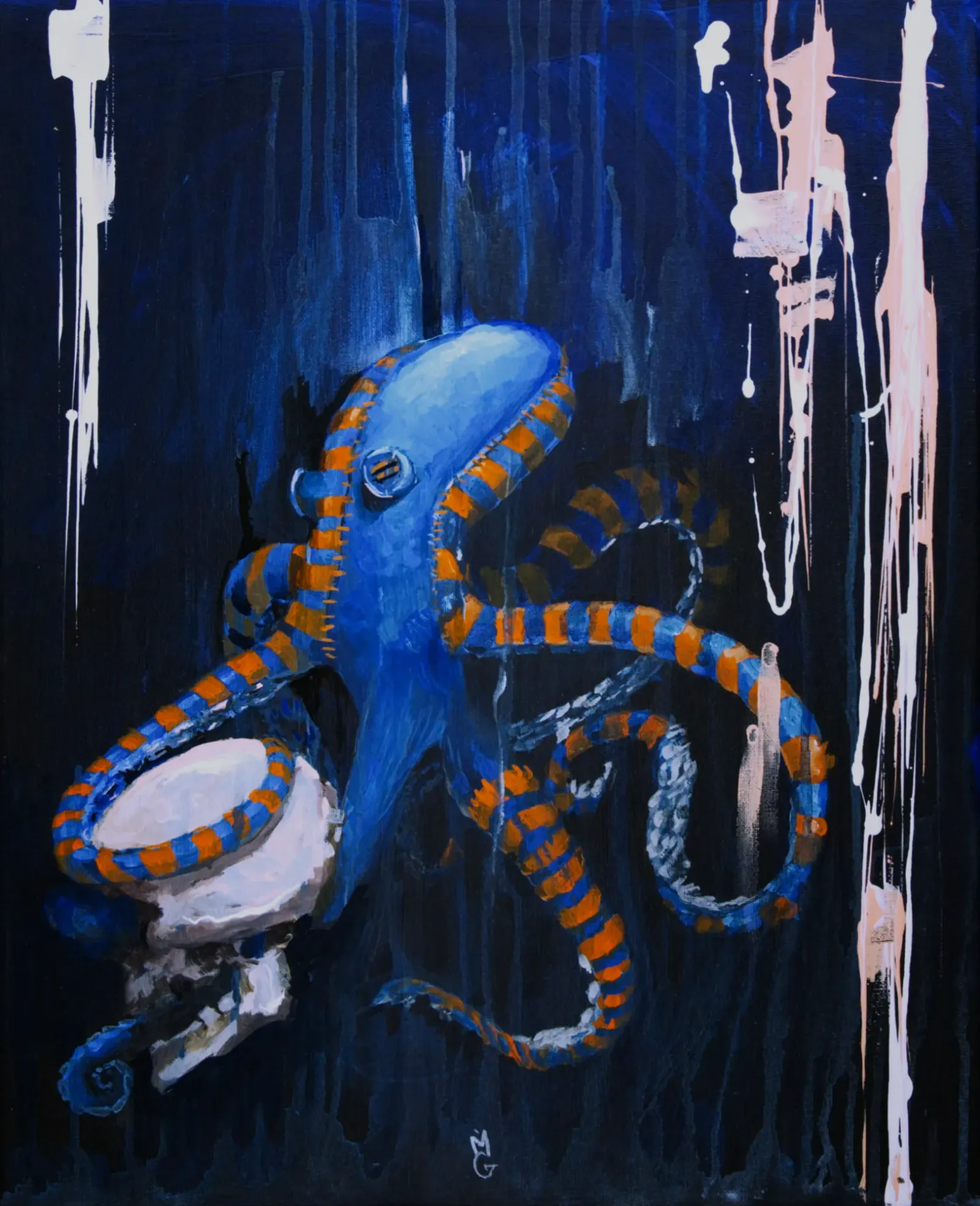 Headmaster by Michael Grills, Acrylic On Canvas, 16 x 20 inches or 41cm x 51cm