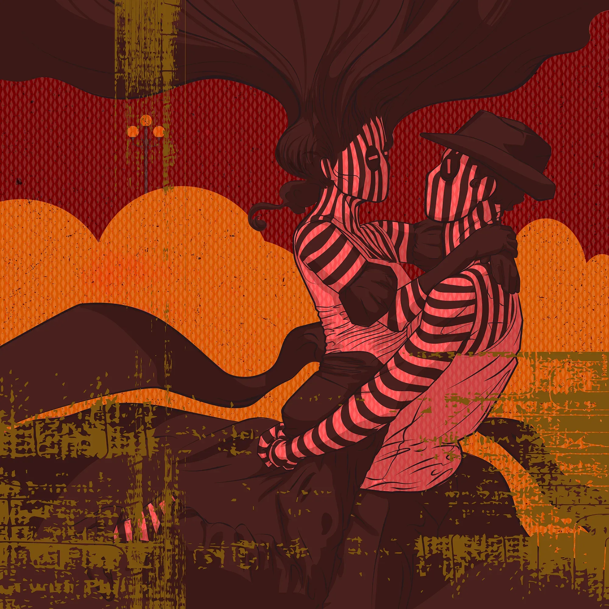 Lovers Remix 01 by Michael Grills, Digital, 12 x 12 inches or 30cm x 30cm