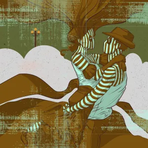 Lovers Remix 02 remix by Michael Grills, Digital Print, 12x12 or 30cm x 30cm