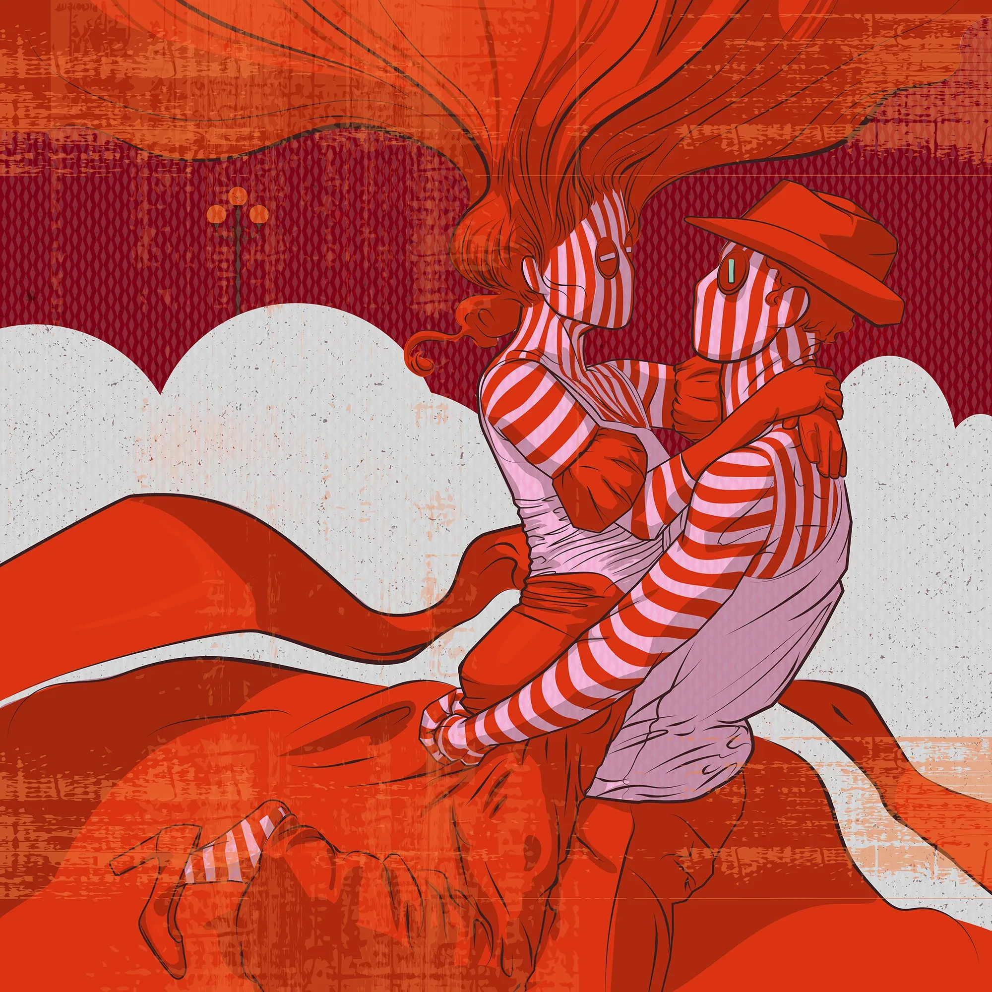 Lovers Remix 06 by Michael Grills, Digital, 12 x 12 inches or 30cm x 30cm