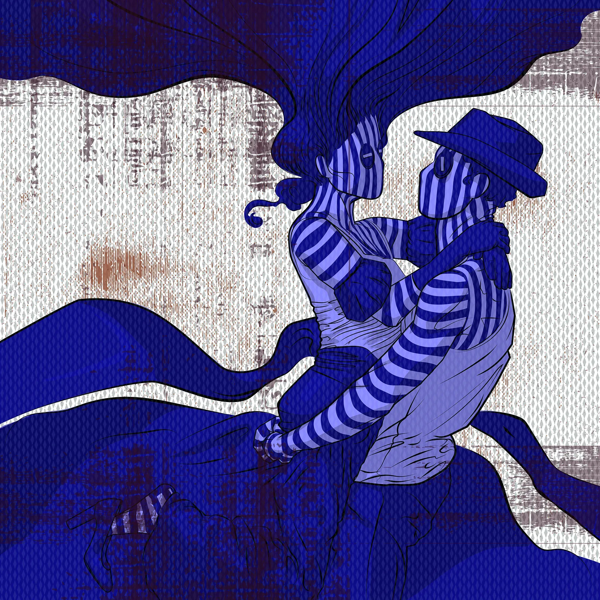 Lovers Remix 09 by Michael Grills, Digital, 12 x 12 inches or 30cm x 30cm