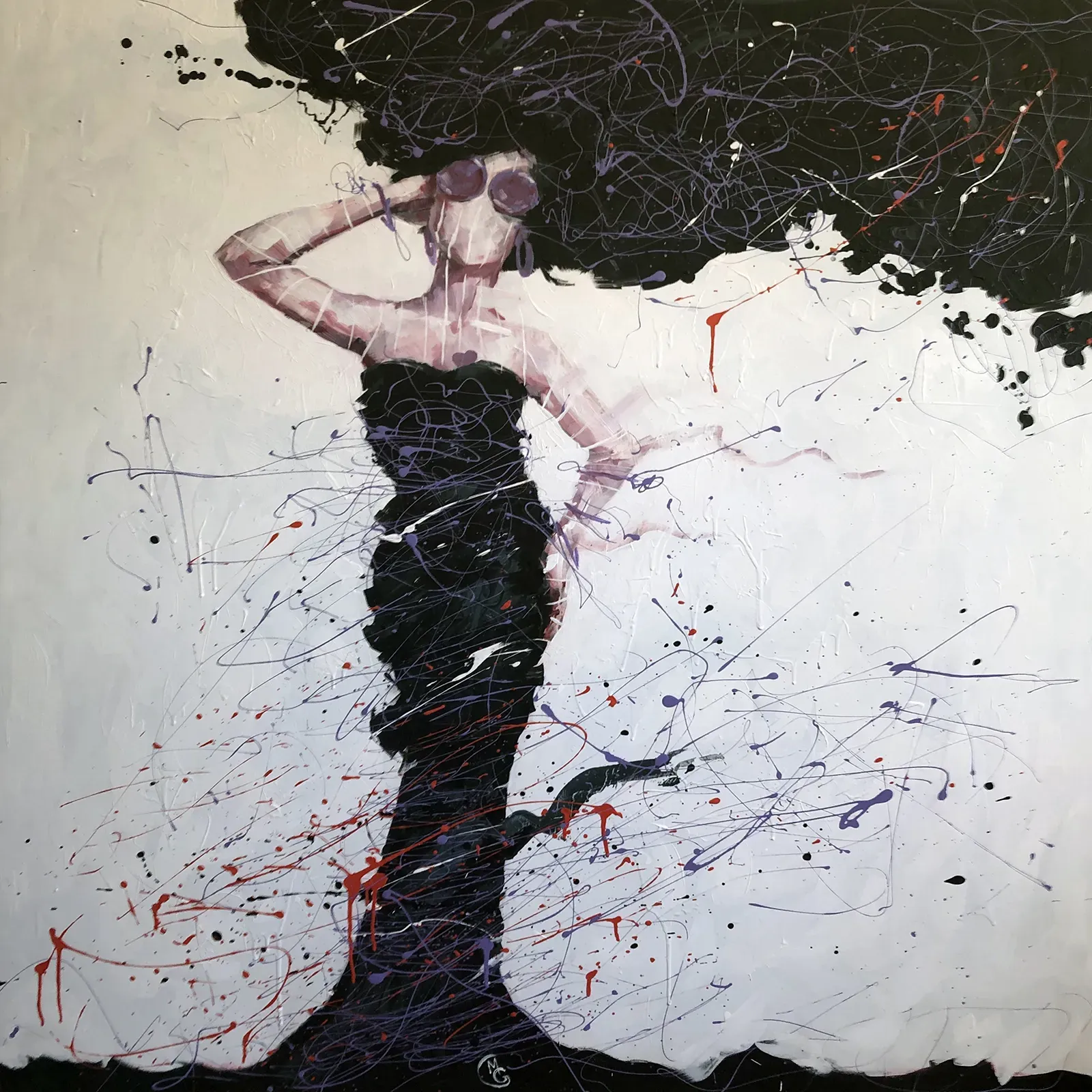 Luv Diva by Michael Grills, Acrylic on Canvas, 48 x 48 inches or 122cm x 122cm