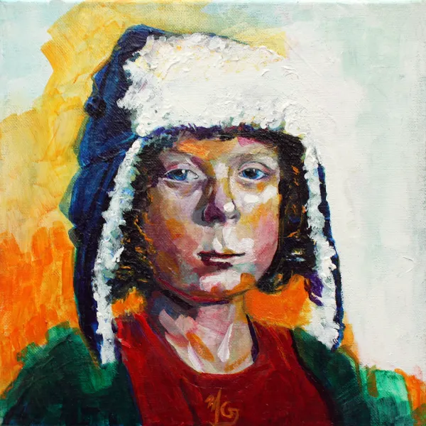 Modern Expressive Portraits in Acrylic