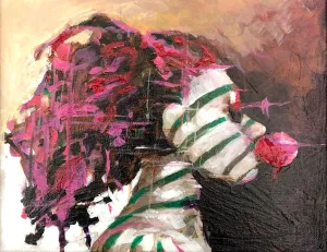 Pink Bubble Gum by Michael Grills, Acrylic on Canvas, 10 x 8 inches or 25cm x 20cm