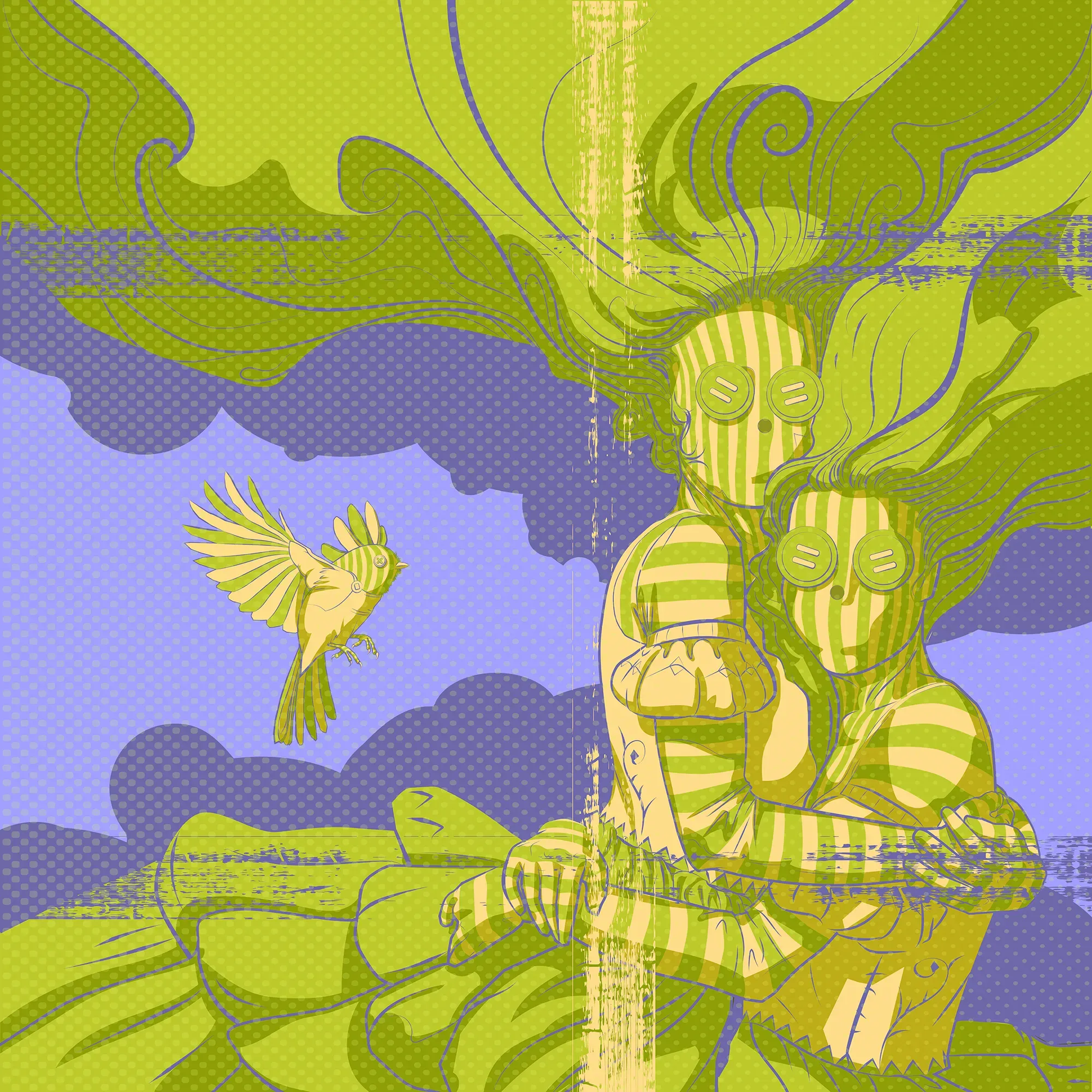 Sisters3 Remix 07 by Michael Grills, Digital, 12 x 12 inches or 30cm x 30cm