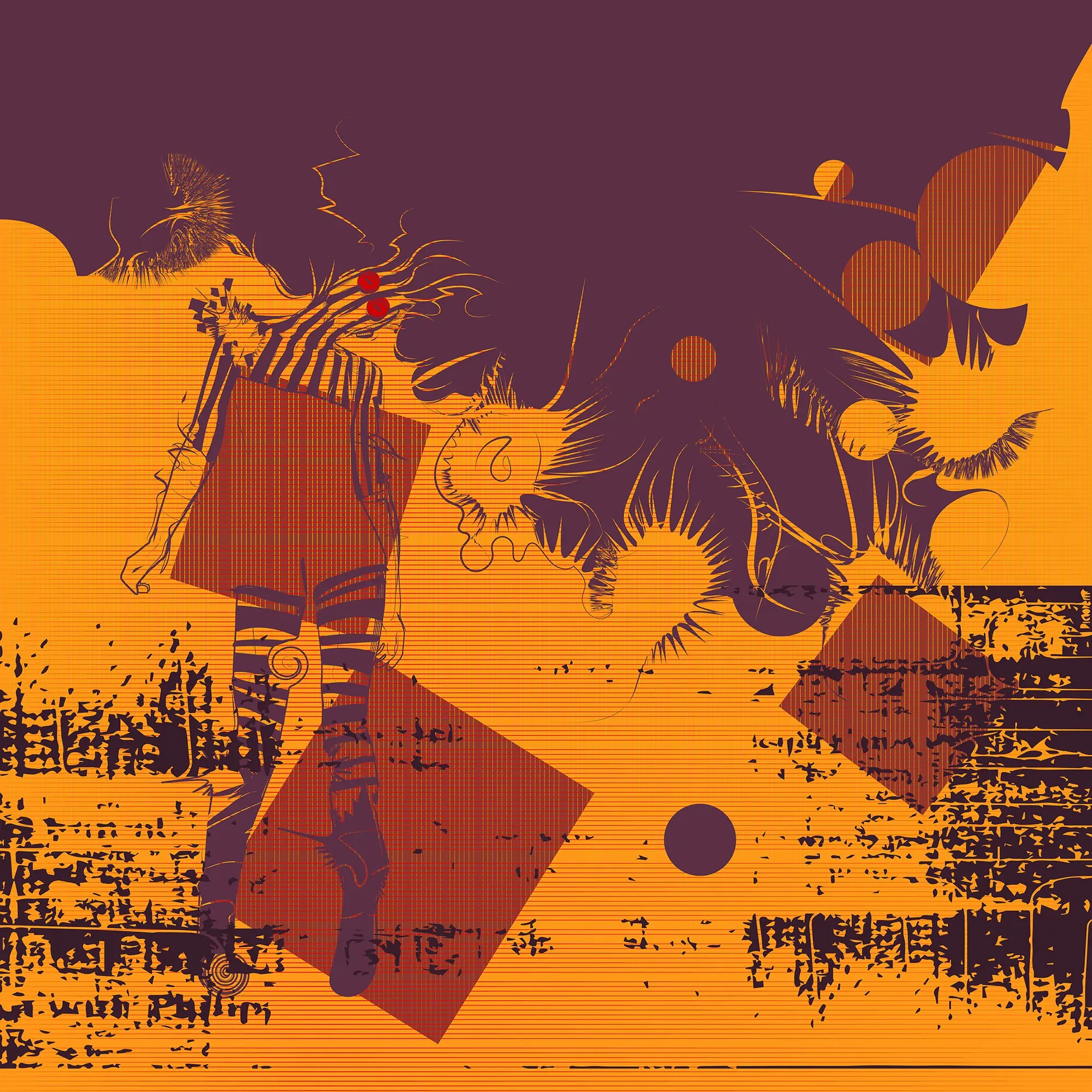 Square Dance Remix 02 by Michael Grills, Digital, 12 x 12 inches or 30cm x 30cm