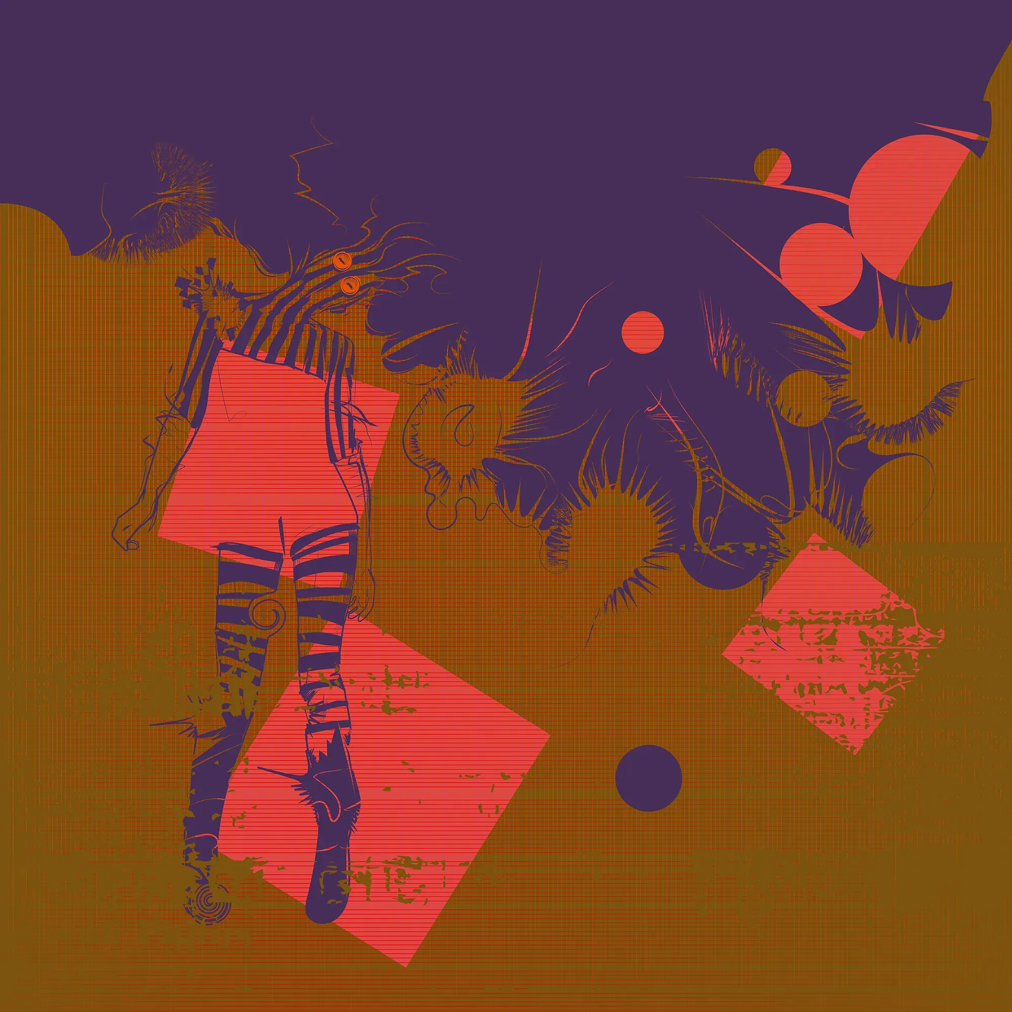 Square Dance Remix 03 by Michael Grills, Digital, 12 x 12 inches or 30cm x 30cm
