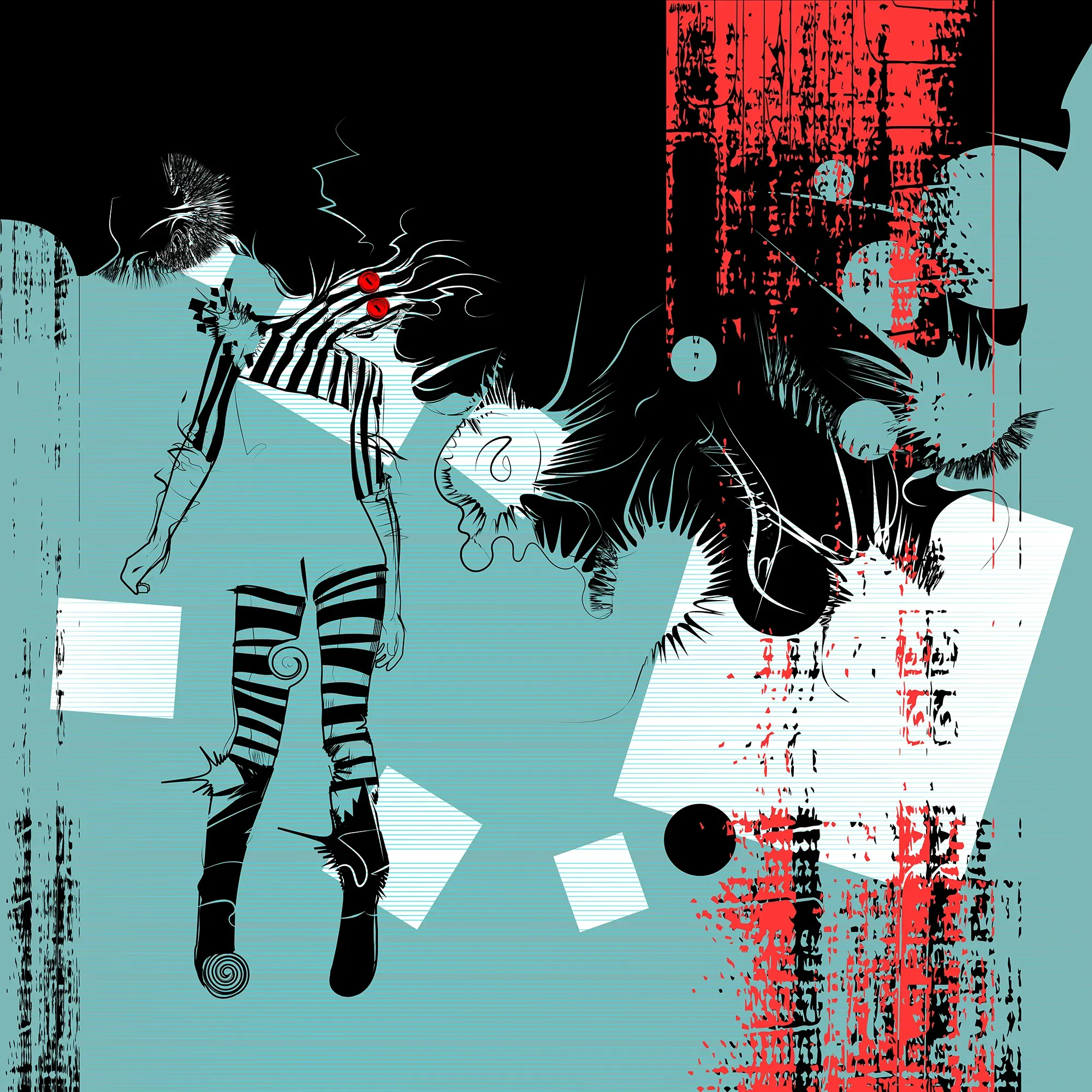 Square Dance Remix 04 by Michael Grills, Digital, 12 x 12 inches or 30cm x 30cm