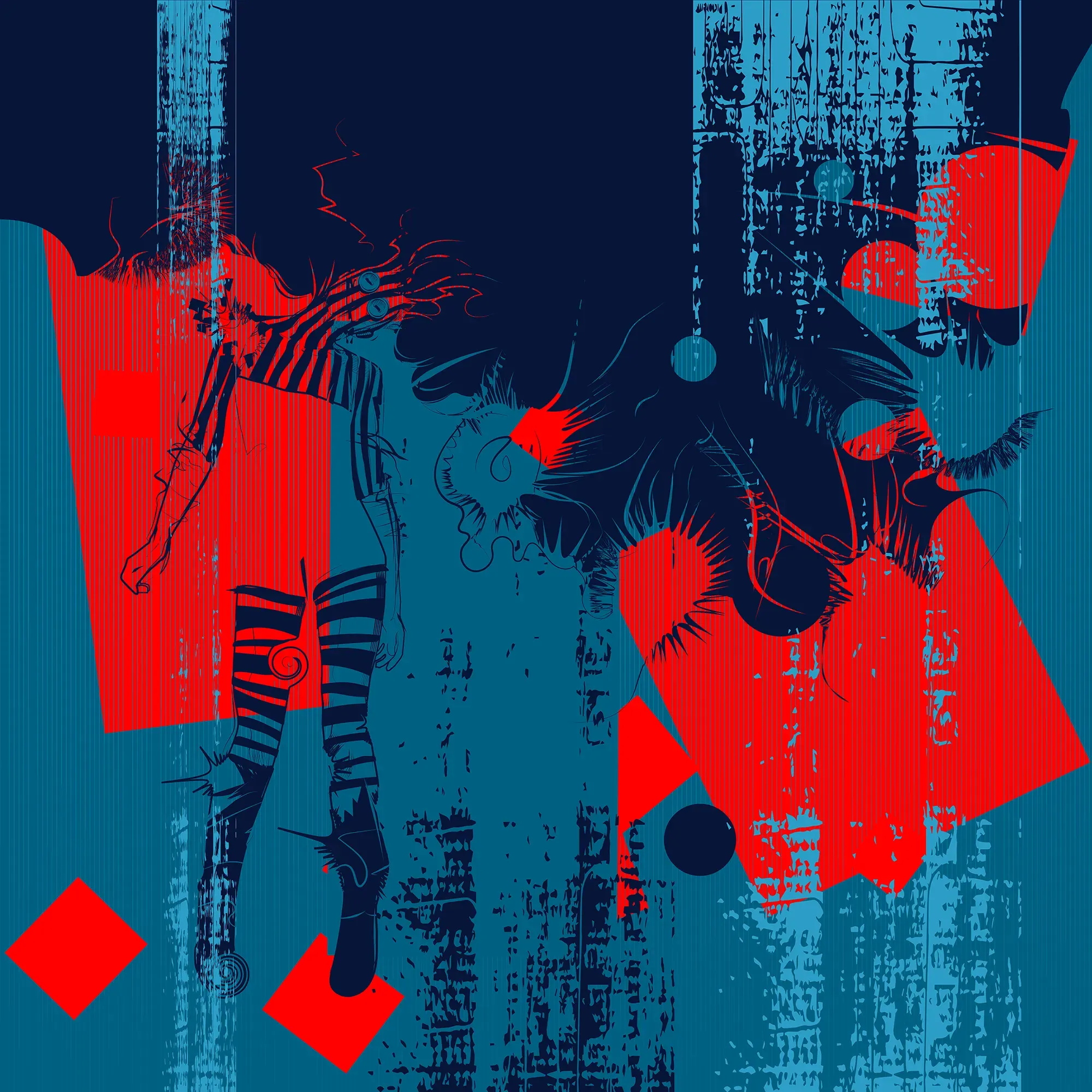 Square Dance Remix 06 by Michael Grills, Digital, 12 x 12 inches or 30cm x 30cm