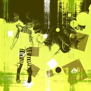 Square Dance Remix 07 remix by Michael Grills, Digital Print, 12x12 or 30cm x 30cm