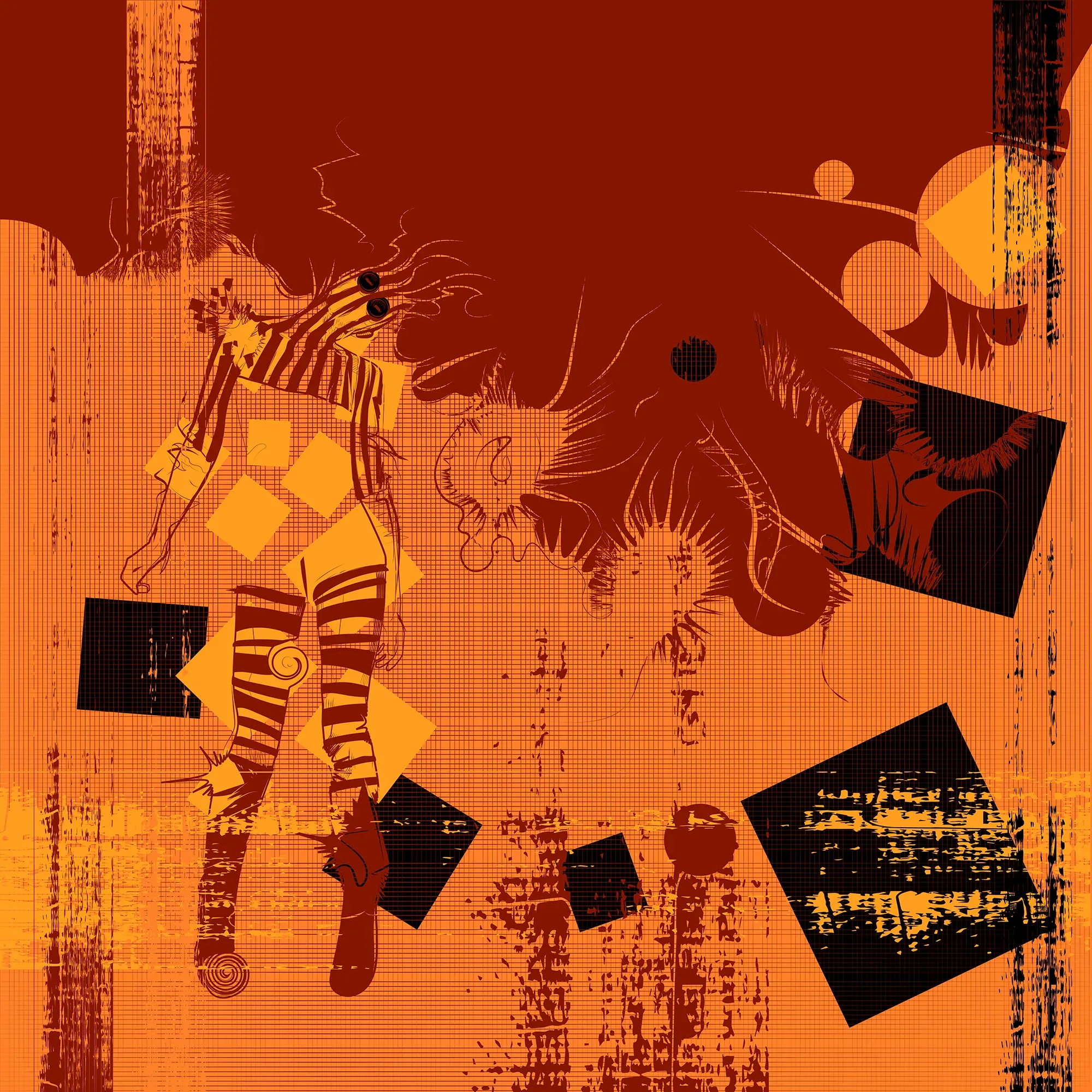 Square Dance Remix 08 by Michael Grills, Digital, 12 x 12 inches or 30cm x 30cm