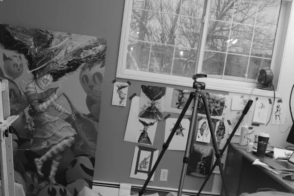 A photo of Michael's studio