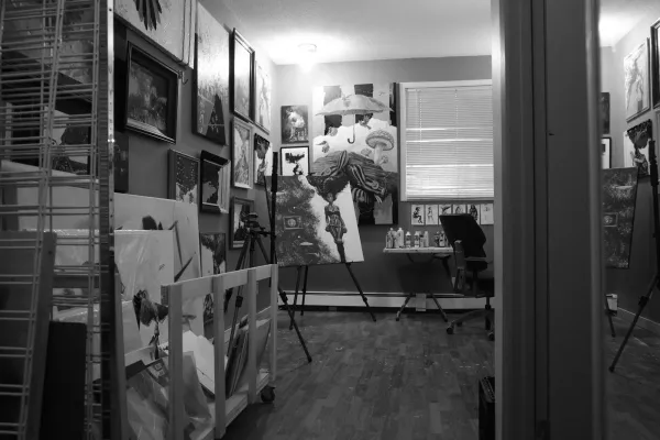 A photo of Michael's studio
