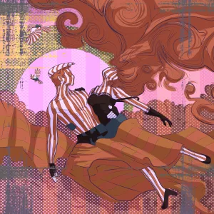 The Dance Remix 08 remix by Michael Grills, Digital Print, 12x12 or 30cm x 30cm