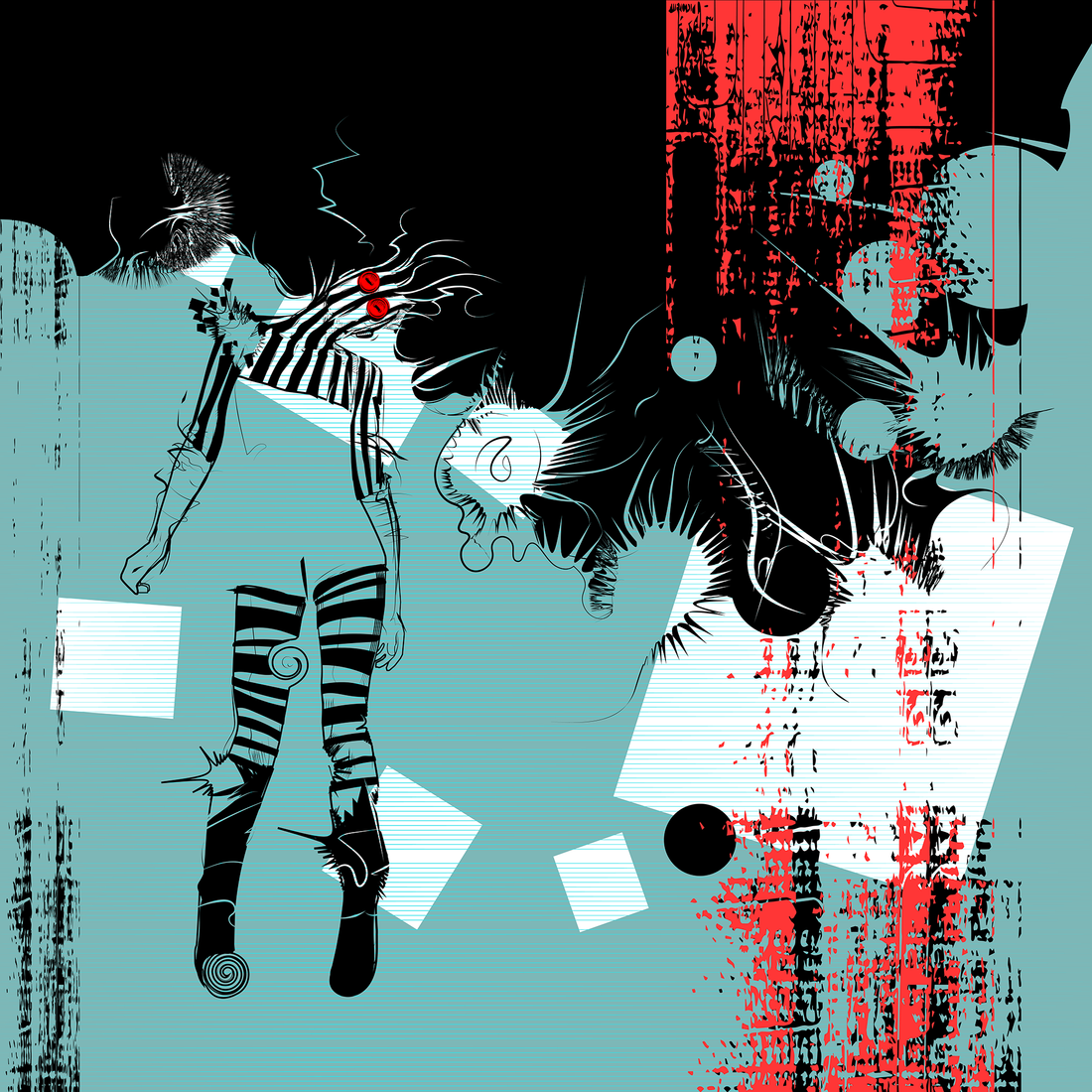 square Dance Print
